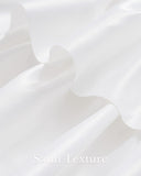 Farmhouse Ruffled Valance Curtain, Rod Pocket Three-Tier Window Treatment for Kitchen, Bathroom and V1189-LC-AMZ-00235
