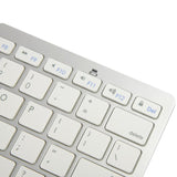 Ultra-Thin Bluetooth Keyboard For Ipad Air / Mini Iphone Ps3 - White PRL-5050-DAPI-S
