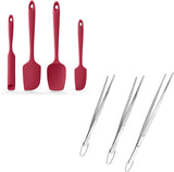 600F Heat Resistant Silicone Spatulas Cooking Mixing Utensils and 8"10"12" V1258-DP02-C-371