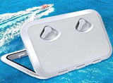 Rectangular Marine Deck Access Hatch with Lid, Boat Storage Inspection Hatch for Yachts, Kayaks and V1189-LC-AMZ-00153