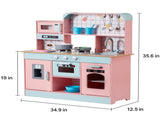 Kitchen Playset Kids Pretend Cooking Play Toy 24 Piece Accessories Pink V952-ZTCFWJTZFSYTB3XWQV9
