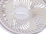 Dual Fan Mist Cooling Fan with Humidifier 6 Nozzles 360 Degree Adjustable Low Sound USB C Portable V1294-YM0901-3113260000511