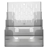 Transparent Pamphlet Holder Display Stand, 1 Set, 11.8 x 9 x 6.7 Inches, Clear Organizer for V1369-AZ3-W-18097