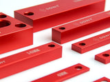 Metric Setup Blocks Woodworking Setup Bars 9 Pcs Precision Aluminum Alloy Height Gauge Set for V1192-AZ-W-17061