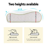 Giselle Memory Foam Pillow Contour Neck PILLOW-PC06-WH