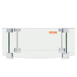 Fire Pit Wind Guard, 26 x 26 x 6 Inch Glass Flame Guard, Round Glass Shield, 1/4-Inch Thick Fire V952-YXBLFFBYC266H8TV8V0