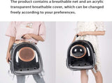 pet products Pet Space Capsule Backpack, Small Medium Cat Puppy Dog Carrier, Transparent Breathable V1107-PETBACKPACK-GREY
