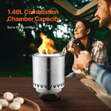 VEVOR Tabletop Fire Pit 6 inch Stainless Steel Fireplace Indoor Outdoor Silver V952-ZMSHKJSYSYZTMZHBEV0