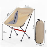 Lightweight Folding Camping Chair with Carry Bag, Padded Collapsible Sun Chair for Hiking, Portable V1188-MS-325-1276