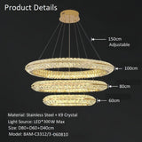 BAMDECOR C3312/3 Crystal Chandelier Living Room Chandelier Crystal Chandelier Room Dining Room lamp V255-BAM-C3312-3-060810
