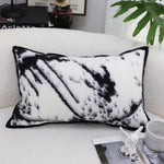 SOGA 35cm Throw Pillow Black and White Leopard Thick Premium Polyester Fiber for Home Decor FRENCHCUSHION324