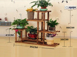 5-Tier Wooden Plant Stand Flower Display Shelf Indoor Outdoor Garden V178-66769