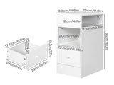 Levede Slim Bedside Table Nightstand Side End Table Storage Bedroom Cabinet NI1083-WH-AU