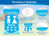 900CC Disposable Urine Bags, 2450 Pack Camping Pee Bags, Disposable Urinals for Travel, Emergency V1370-AZ4-17558