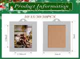 50 Pcs Metal Christmas Photo Frame Ornaments Bulk 2 x 3 Inch Heavy Duty Reusable Small Frame V1258-DP02-C-2293