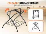 Folding Saddle Rack, 28 x 19 x 37.5 in, Freestanding Horse Saddle Stand, Portable Horse Blanket V952-MAJXXZDK2819D0WM3V0