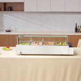 VEVOR Commercial Electric Food Warmer Countertop Buffet 4*8Qt with Glass Shield V952-SYSPBWQBLZK4RHM29V3