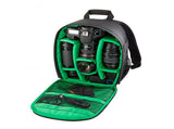 Green Lining Water-Resistant DSLR Camera Backpack with Tripod Holder, Lightweight and Spacious V888-ELOSUNG17229
