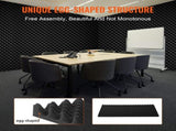 Acoustic Foam Panels 4 Pack 48 x 24 x 2 in for Studio Wall and Ceiling V952-FZZSPMBHSL48UZ3RCV0
