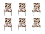 6PCS High Elasticity Chair Cover Removable Washable Dustproof Home Hotel Dining Chair CoversType 2 V1294-YM0523-3117220049012