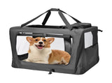 Foldable Dog Carrier Large Pet Travel Bag Portable and Breathable Car Travel Transport Kennel V985-DOGCARRIER