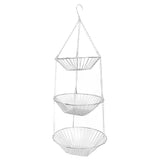 3 Tier Kitchen Hanging Fruit Basket Iron Wire Fruit Vegetable Flower Hanging Storage Basket for V1294-YM0626-3117220280711