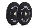 CORTEX 70kg Black Series V3 Rubber Olympic Bumper Plate Set A V420-CSWP-OBPV3ST-A