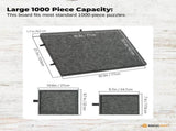 Social Hike Puzzle Board 1000 pcs - Felt Tilting Portable Cover Drawers Grey V238-SUPDZ-41205924593744