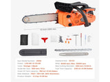 25 cc Gas Chainsaw, 305 mm Gas Powered Chainsaw, 0.75 kW Power Chain Saw with Non-Slip Handle, V952-RQLJ12INCHECGYJ4G001V0