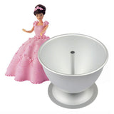 8 Inch Cake Mold Decorative Semicircle Princess Doll Dress Cake Pan Cake Baking Pan V1294-YM0717-10037644
