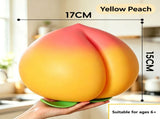 Large Dough Squish Fidget Toy, SlowRebound Squeeze Stress Toy, 17cm Yellow Peach Decompression Toy V1221-XM-LB5331-ZS185