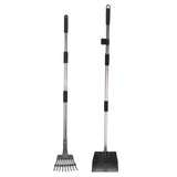 Chicken Poop Rake Scooper Kit 2 in 1 Ergonomic Design Adjustable Handle Multifunctional Litter V1294-YM0901-3111250127111