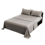 4pc 1000 Thread Count Cotton Rich King Bed Sheet Gift Pack CVC Microfibre Blend in Silver CVC-10KS-SL