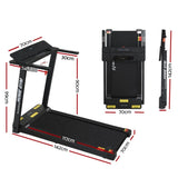 Everfit Treadmill Electric Home Gym Fitness Exercise Fully Foldable 450mm Black TMILL-CHI-450-M610-BK