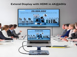 BENFEI 000366GY Laptop Stand with USB C Hub, Multi Function With USB and KVM Switch and 15W Wireless V28-ELEBEN366GY