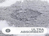 Bathroom Rugs 31x20, Soft and Absorbent Microfiber Bath Rugs, Non-Slip Shaggy Shower Carpet, Machine V1370-AZ4-06869
