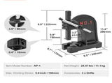 Arbor Press, 1 Ton Manual Press, 5.9" Maximum Height, Cast Iron Heavy-duty Manual Desktop V952-SDKYLJGG1T00BW6W1V0
