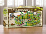 DIY Jurassic Theme Park Building Set for Kids, Creative Dinosaur Arena Toy with Realistic Dinosaurs V1341-ZY-43VALZ7M-326PCS-GREEN