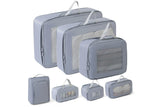 7 Set Compression Packing Cubes for Travel Luggage Organizer Bags for Travel Accessories - Black V1308-DSZKI-388-2