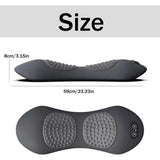 3-in-1 Heated Back Stretcher with Vibration Massage and Traction Lift V1102-M-SHOE-32531-GRAY-13A23939