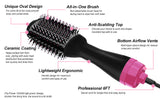 Hot Air One-Step Hair Dryer Negative Ion Anti-Frizz Blowout for Drying,Straightening, Curling and V178-12120