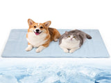 Pet Cooling Mat, Dual-Sided All-Season Comfort Pet Pad Blanket 35.8" x 22.8", Lightweight Portable V1192-AZ-W-18309