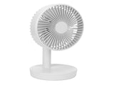 3 Speed USB Desktop Oscillating Fan 5 Blade Gentle Wind Small Personal Desk Fan with Automatic V1294-YM0523-3113220050011