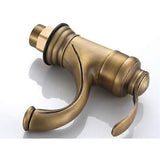 Bathroom Sink Faucet Nostalgia Brushed Brass Bathroom Faucet V1263-JX-3165