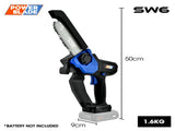 POWERBLADE SW6 20V Cordless Mini Chainsaw Skin Only, Electric Battery Powered Tree Pruner V219-CHNHCSPBSC2A