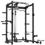 CORTEX PR4 Folding Power Rack with 100kg Olympic Tri-Grip Weight, Bar and Bench Set V420-CSPR-PR4-B