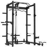 CORTEX PR4 Folding Power Rack with 100kg Olympic Tri-Grip Weight, Bar and Bench Set V420-CSPR-PR4-B