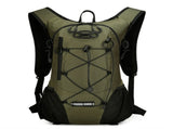 Dark green Large-Capacity Storage Backpack, featuring a main compartment with multiple organized V1102-SJBB005