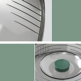 Dish Cover PET Heat Insulation Storage Transparent Dustproof for Home Picnic Cooking Green V1294-YM0717-3111220217211