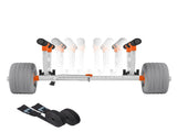 Kayak Cart, 158.8 kg Load Capacity, Kayak Trolley with 30.5 cm Inflatable PU Tires & 2 Straps, V952-SPSPHTTC13INFQKUY001V0